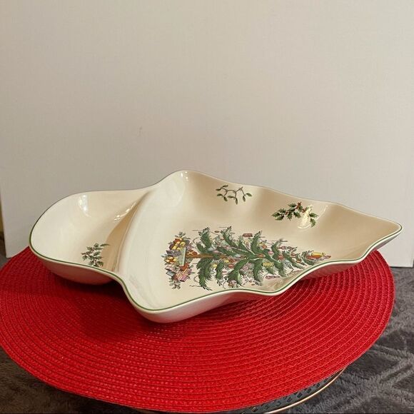 Spode Christmas Tree - Tree Dip Dish S3324-A20 NWT - Picture 6 of 9